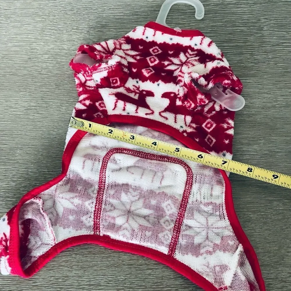 Christmas Dog Pajamas Fair Isle Reindeer S